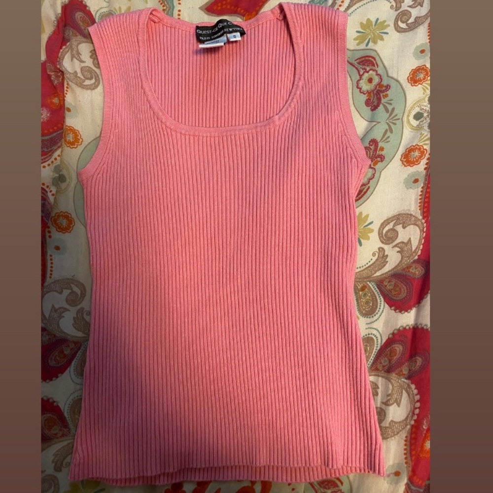 Pink square neck tank!
